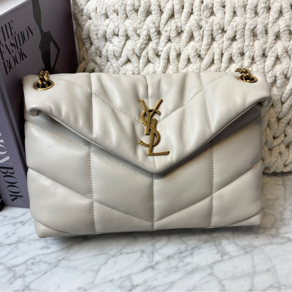 Saint Laurent Lou Puffer Shoulder Bag Small